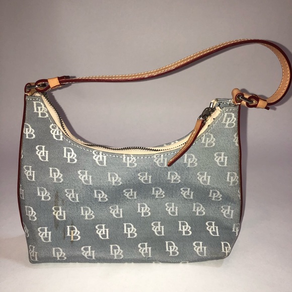 Dooney & Bourke Blue Monogram Small Shoulder Bag - Picture 2 of 5